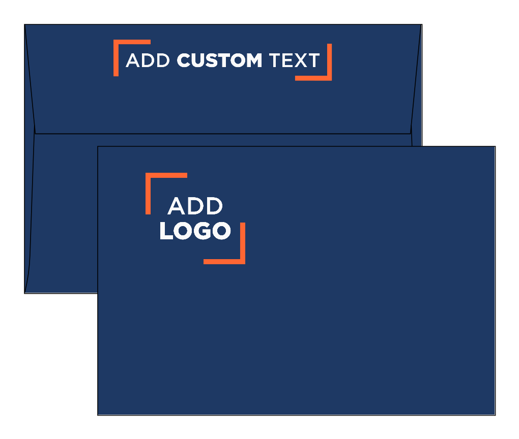 Navy Blue 32lb A8 Invitation Envelopes (5 1/2 x 8 1/8) with Peel & Seal