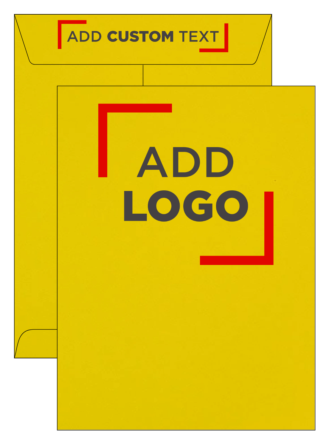 Citrus Yellow 32lb 9 x 12 Open End Envelopes with Peel & Seal