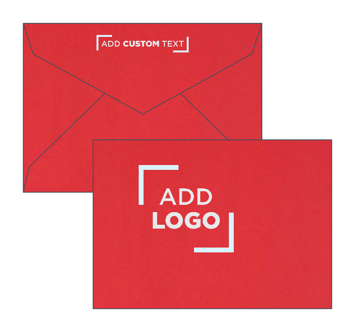 Red 32lb 4 Bar V Flap Envelopes (3 5/8 x 5 1/8)