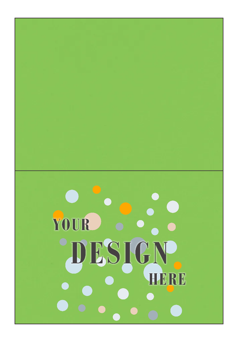 Limelight Green 100lb A7 Foldover Cards (5 1/8 x 7)
