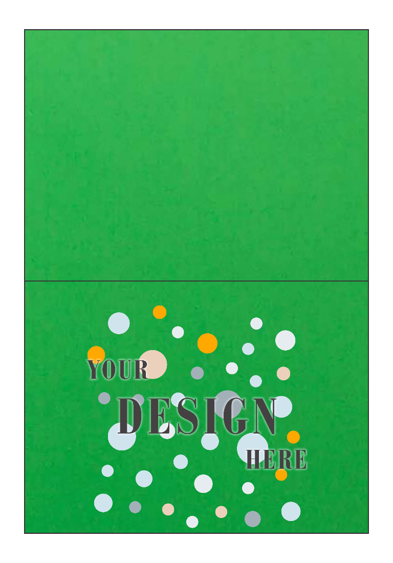 Holiday Green 100lb A7 Foldover Cards (5 1/8 x 7)