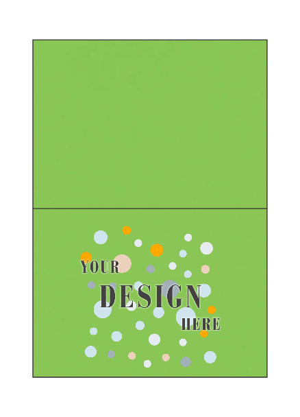 Limelight Green 100lb #17 Mini Foldover Cards (2 9/16 x 3 9/16)
