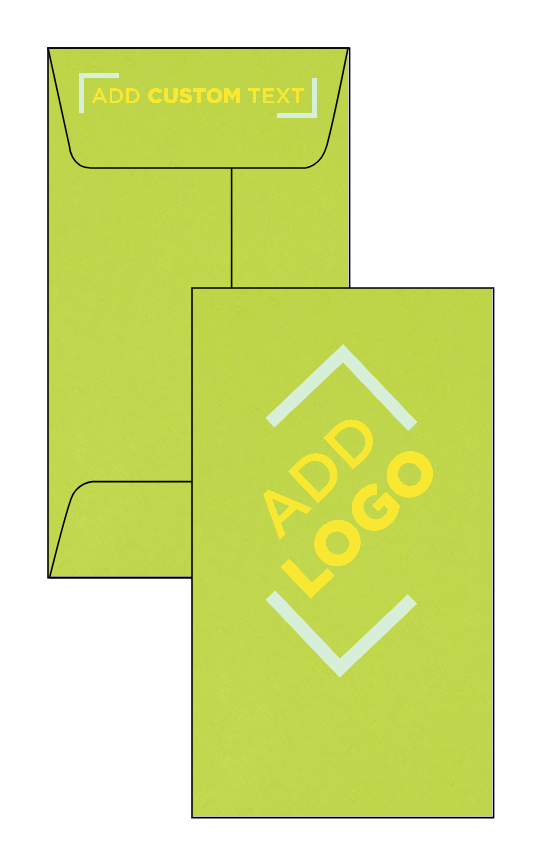 Wasabi Lime Green 32lb #5 1/2 Coin Envelopes (3 1/8 x 5 1/2) with Peel & Seal