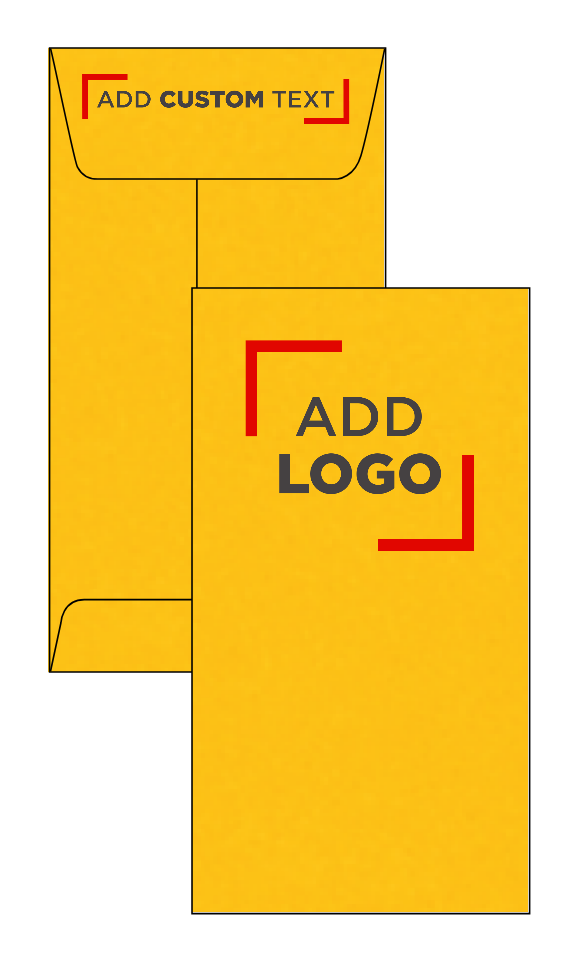 Sunflower Yellow 32lb #7 Coin Envelopes (3 1/2 x 6 1/2) with Peel & Seal