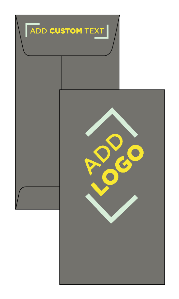 Dark Smoke Gray 32lb #7 Coin Envelopes (3 1/2 x 6 1/2) with Peel & Seal