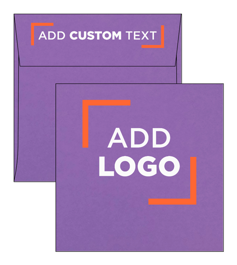 Wisteria Purple 32lb 6 x 6 Square Envelopes with Peel & Seal