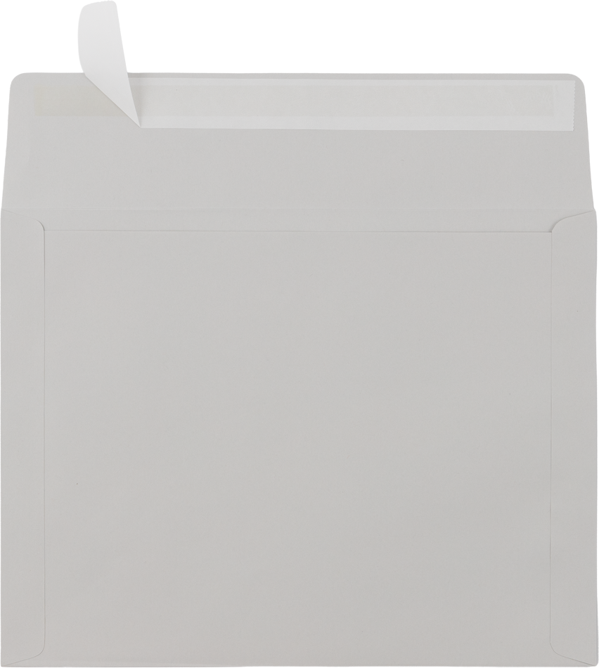 Gray Kraft 28lb 10 x 13 Booklet Envelopes w/Peel & Seal