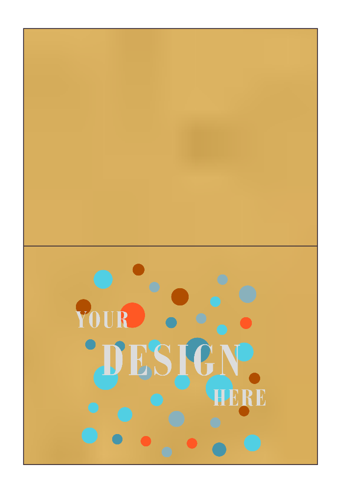 Gold Metallic 100lb A6 Foldover Cards (4 5/8 x 6 1/4)