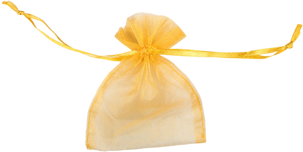 Gold Small Sheer Bags (4 x 5 1/2)