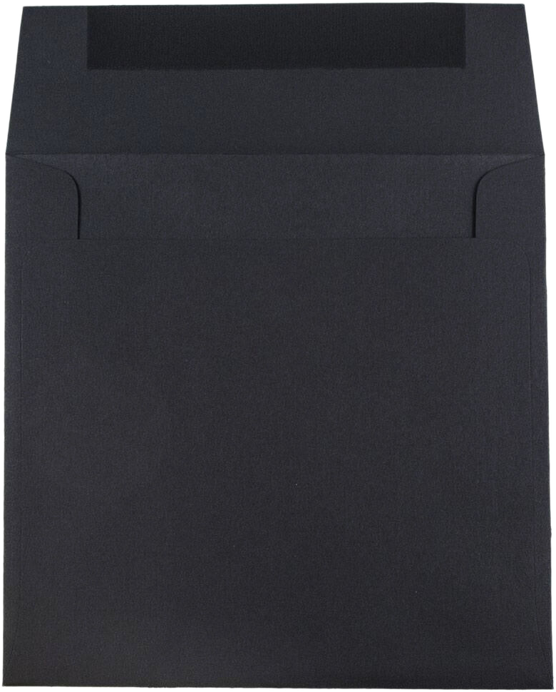 Black Linen 32lb 8 1/2 x 8 1/2 Square Envelopes