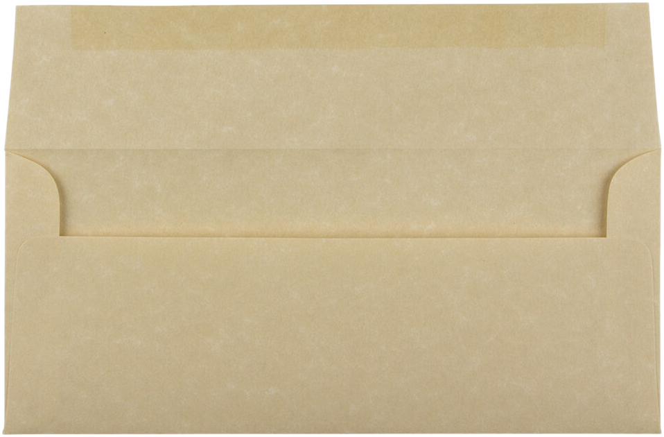 Brown Parchment 24lb #10 Regular Envelopes (4 1/8 x 9 1/2)