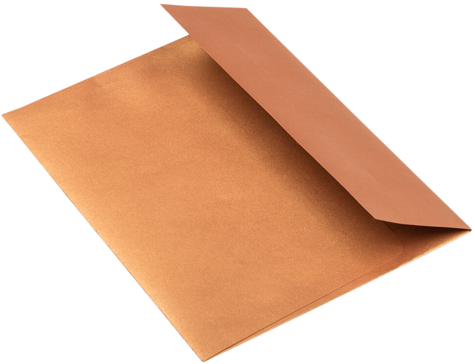 Copper Brown Metallic 32lb A2 Invitation Envelopes (4 3/8 x 5 3/4)