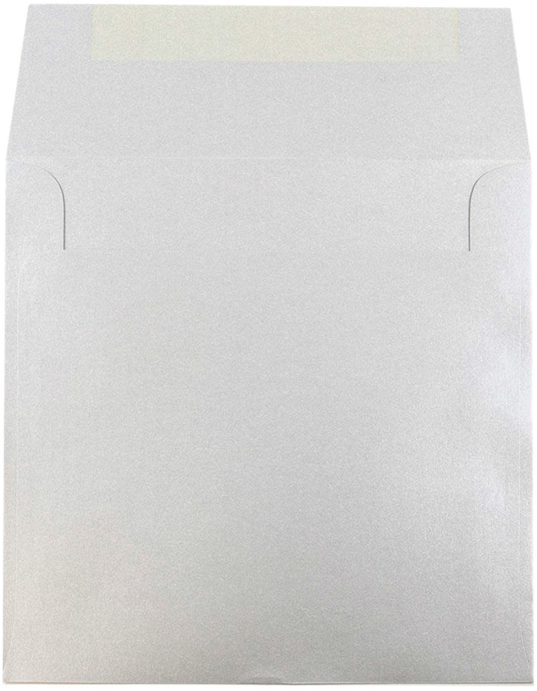Silver Metallic 32lb 8 1/2 x 8 1/2 Square Envelopes