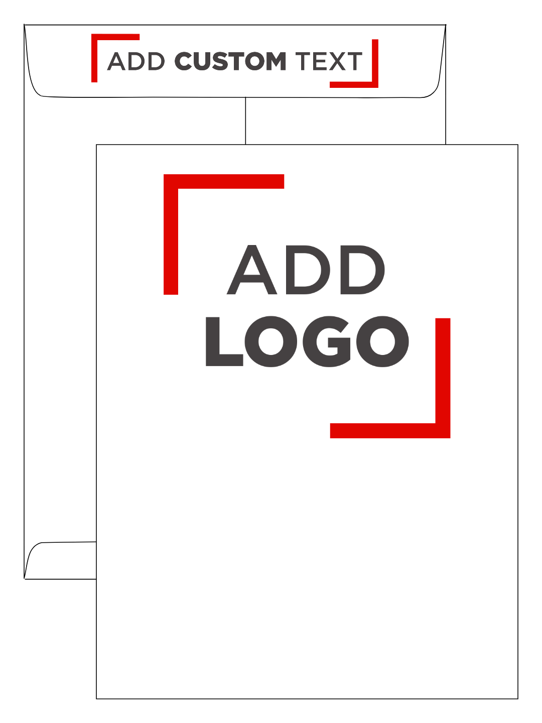White 24lb 8 3/4 x 11 1/2 Open End Envelopes