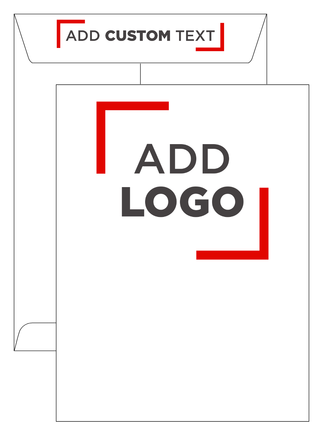 White with Security Tint 28lb 9 x 12 Open End Envelopes