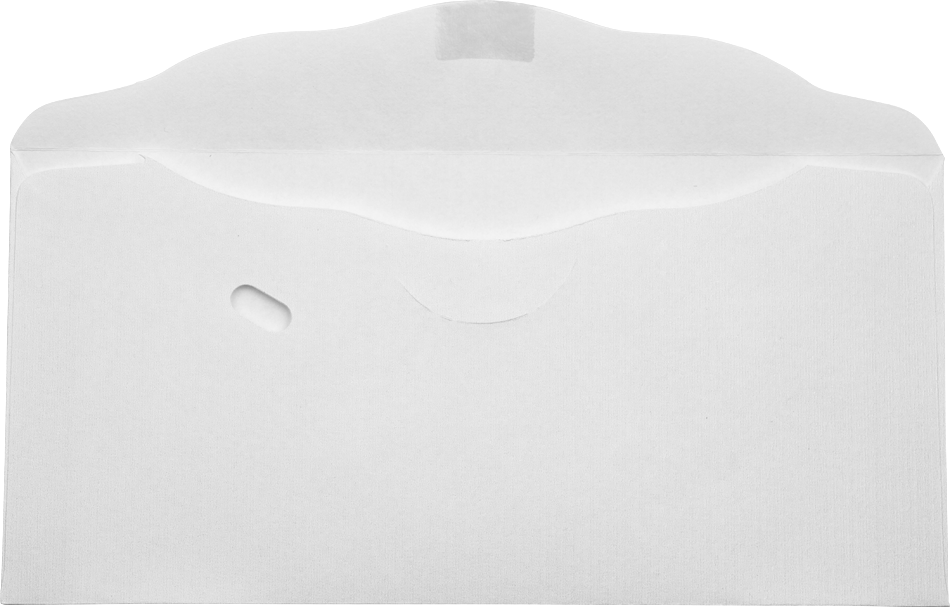 White 20lb 3 1/8 x 6 1/4 Offering Envelopes
