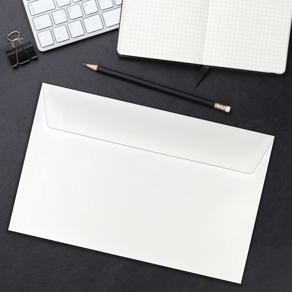 White 24lb A10 Machine Insertable Envelopes (6 x 9 1/2)