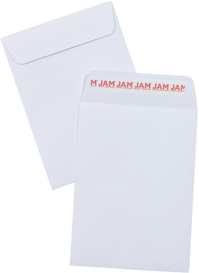 White 28lb 5 1/2 x 7 1/2 Open End Envelopes with Peel & Seal