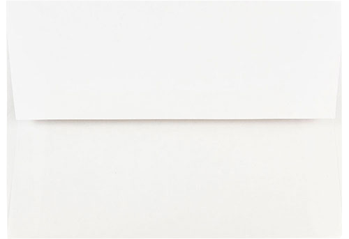 White 24lb A7 Invitation Envelopes (5 1/4 x 7 1/4)