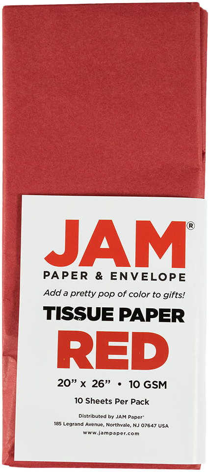 Red Tissue Paper (20 x 26) - 10 Sheets
