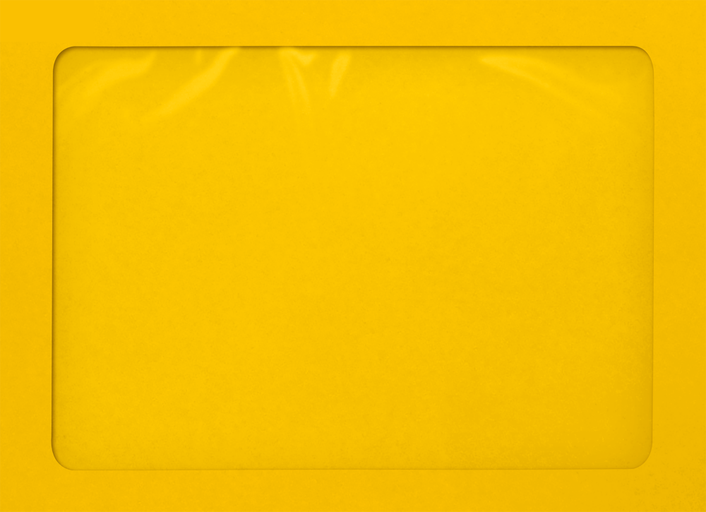 Sunflower Yellow 32lb A7 Full Face Window Envelopes (5 1/4 x 7 1/4) with Peel & Seal