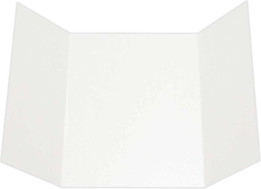 White Recycled A7 Gatefold Invitations Recycled (5 x 7)