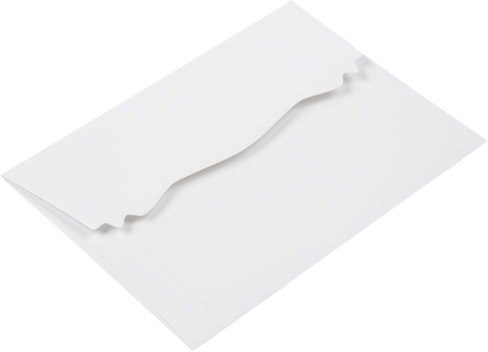 White 28lb A7 Squiggle Flap Invitation Envelopes (5 1/4 x 7 1/4)
