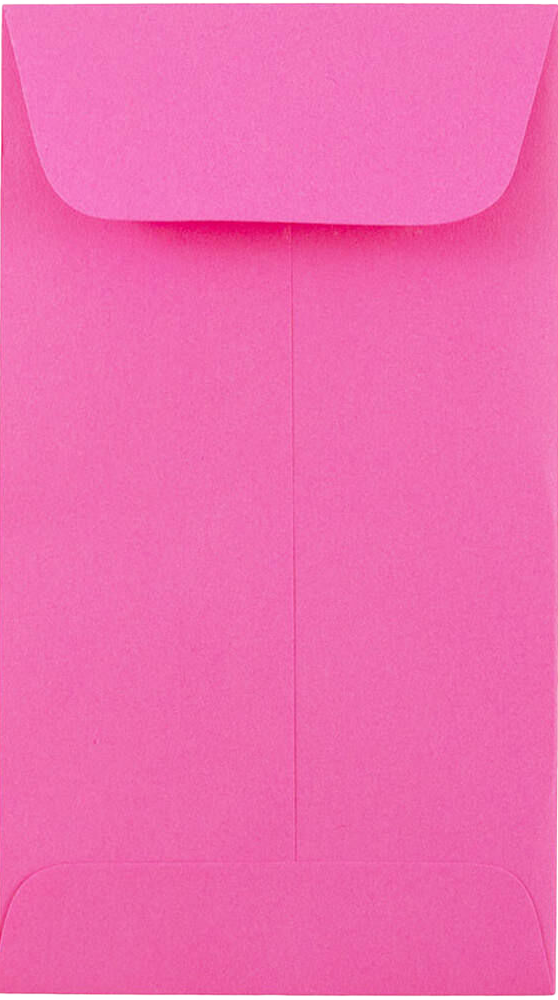 Fuchsia Pink Magenta 32lb #5 1/2 Coin Envelopes (3 1/8 x 5 1/2)