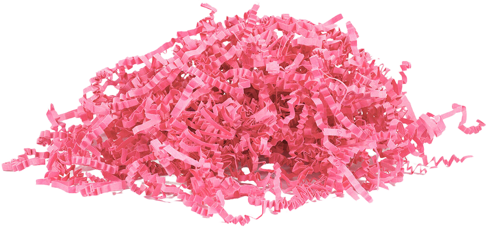 Hot Pink Crinkle Cut Shred Tissue Paper - 2oz