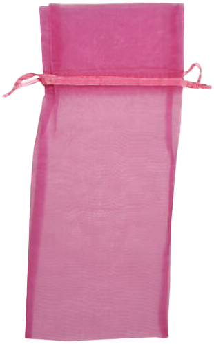 Violet Purple Sheer Bottle Drawstring Gift Bags (6 x 14)
