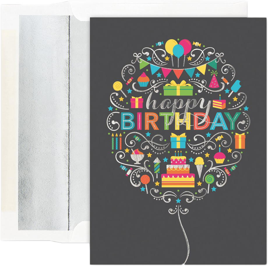 Birthday Elements Cards - 25 Pack
