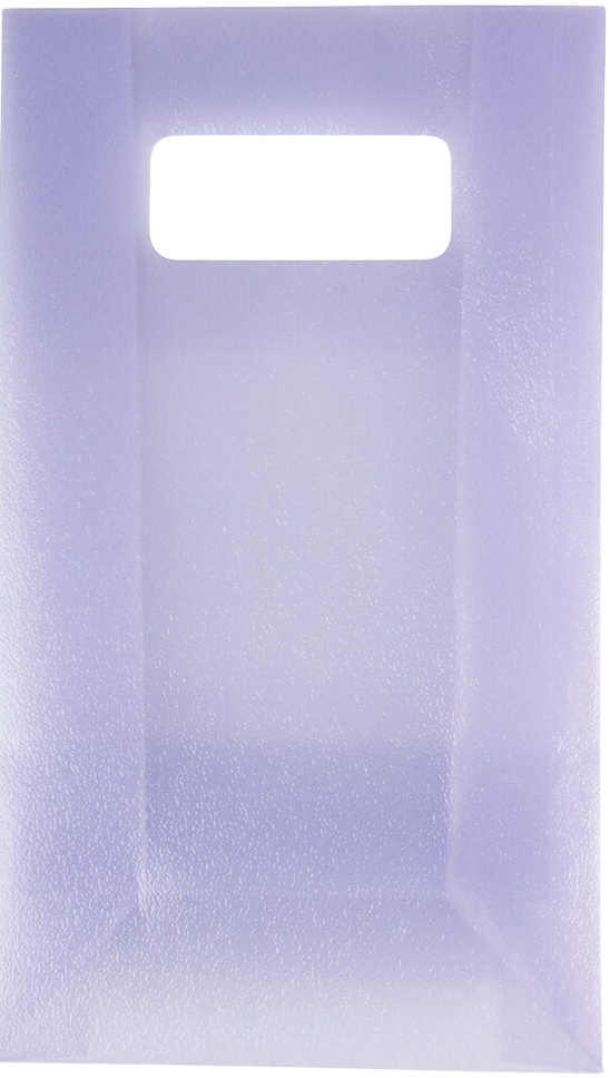 Purple Frosted Medium Plastic Lunch Bags (4 3/4 x 8 1/4 x 2 1/2)