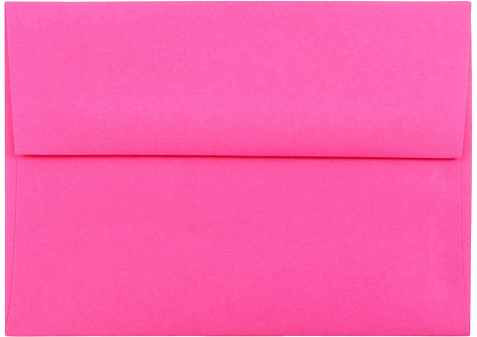 Fuchsia Pink Magenta 32lb A6 Invitation Envelopes (4 3/4 x 6 1/2)