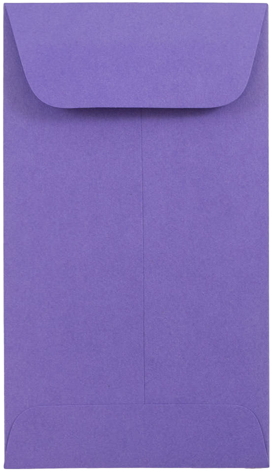 Violet Grape Purple 28lb #5 1/2 Coin Envelopes (3 1/8 x 5 1/2)