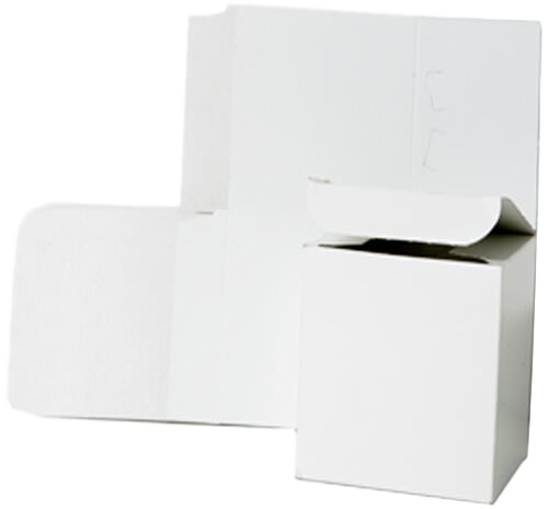 Bright White Medium/Large Open Lid Gift Boxes (6 x 6 x 6)