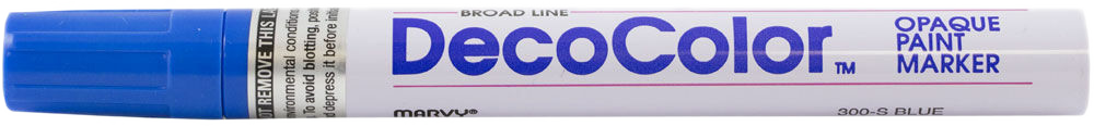 Blue Broad Line Opaque Paint Marker