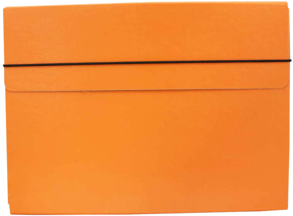 Orange 9 1/4 x 12 1/2 x 1/2 Thin Elastic Portfolios