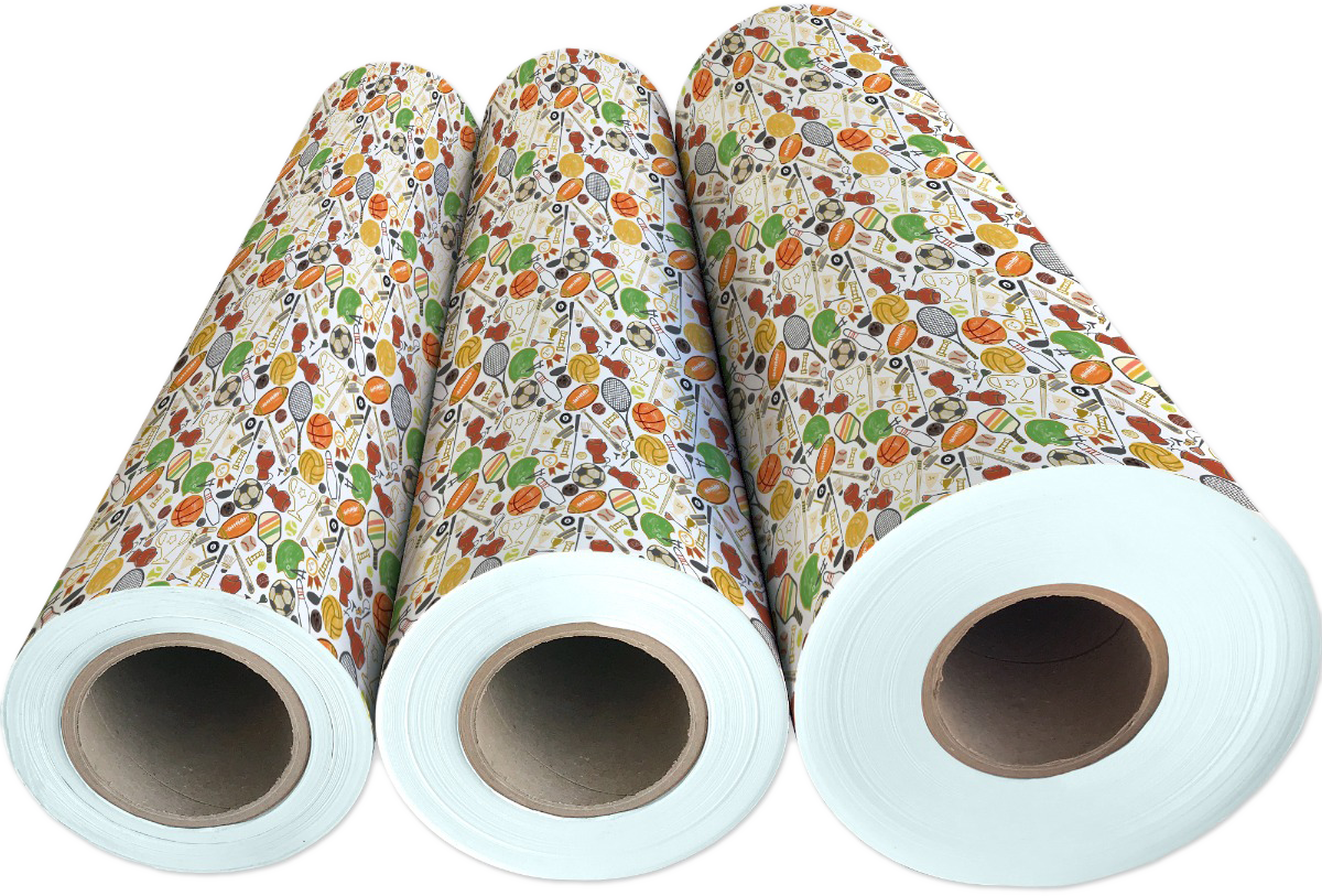 Sports Time Bulk Wrapping Paper (416 Sq Ft)