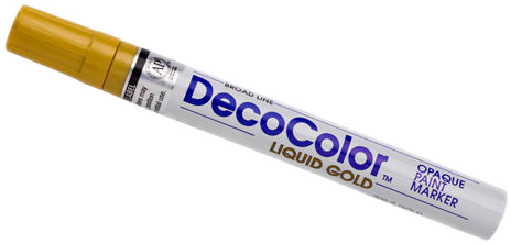 Gold Broad Line Opaque Paint Marker