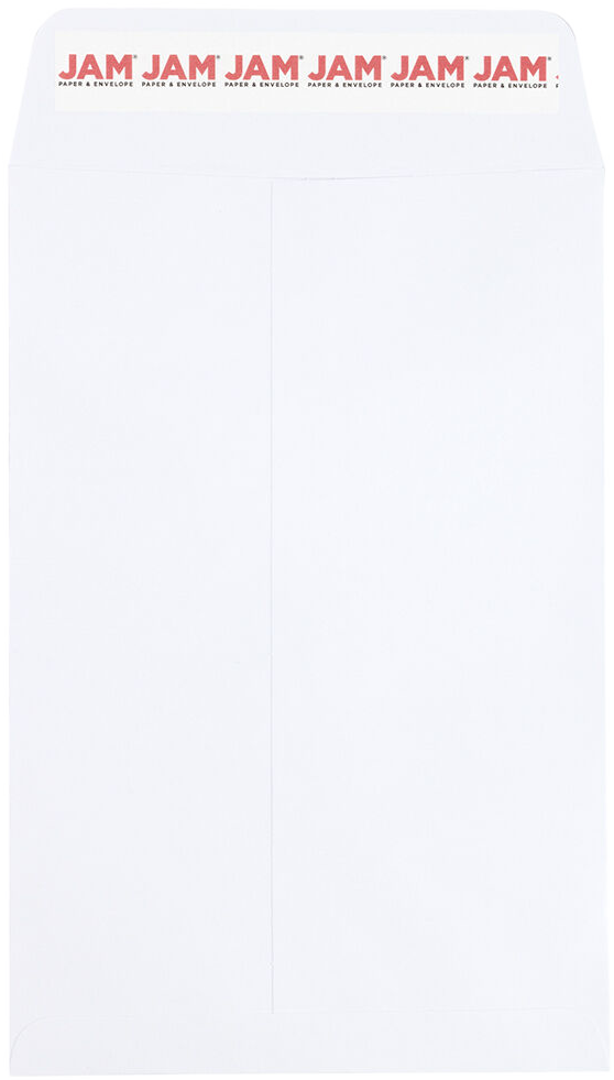 White 28lb 6 x 9 Open End Envelopes with Peel & Seal