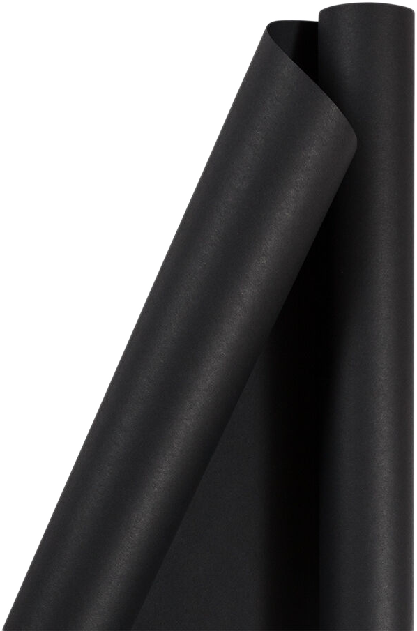 Black Matte Wrapping Paper (25 Sq Ft)