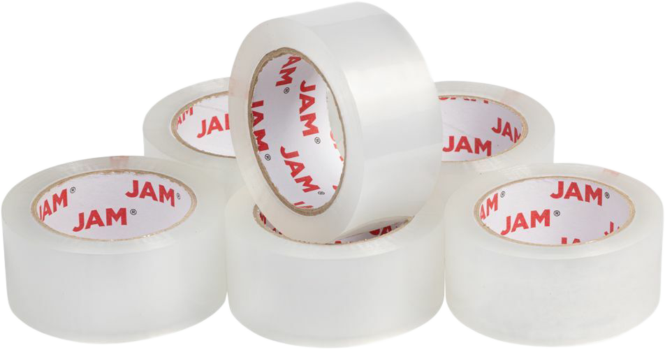 Crystal Clear 660 Yards Industrial Strength Packing Tape - 6 Pack
