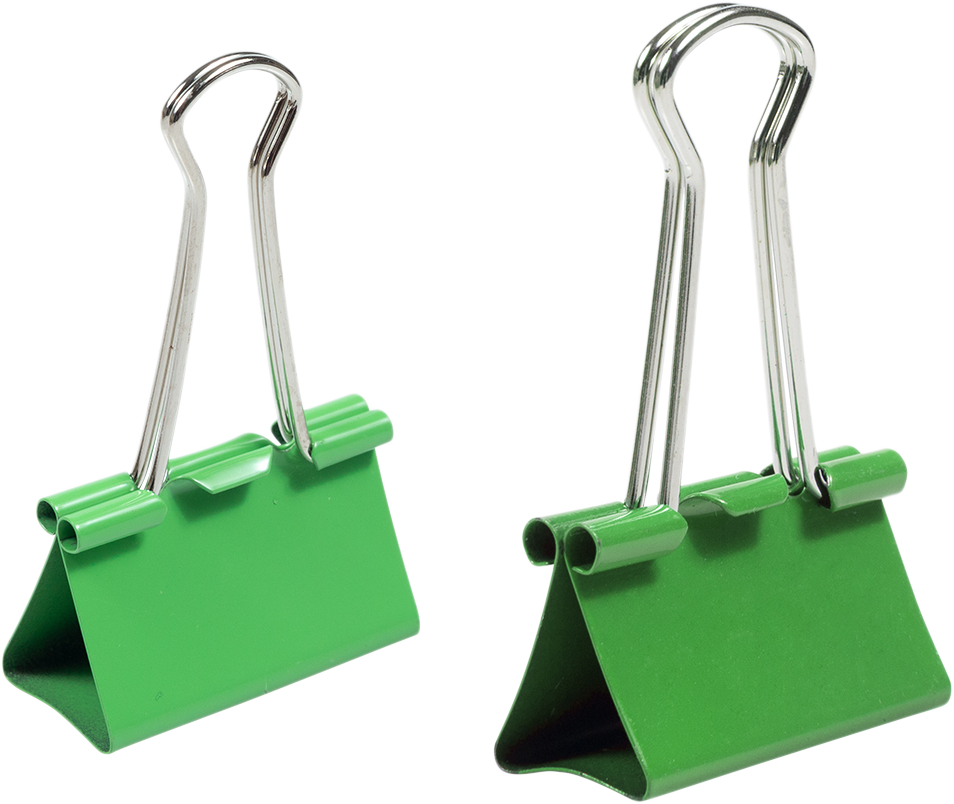 Green Large 44mm & Medium 32mm Binder Clips