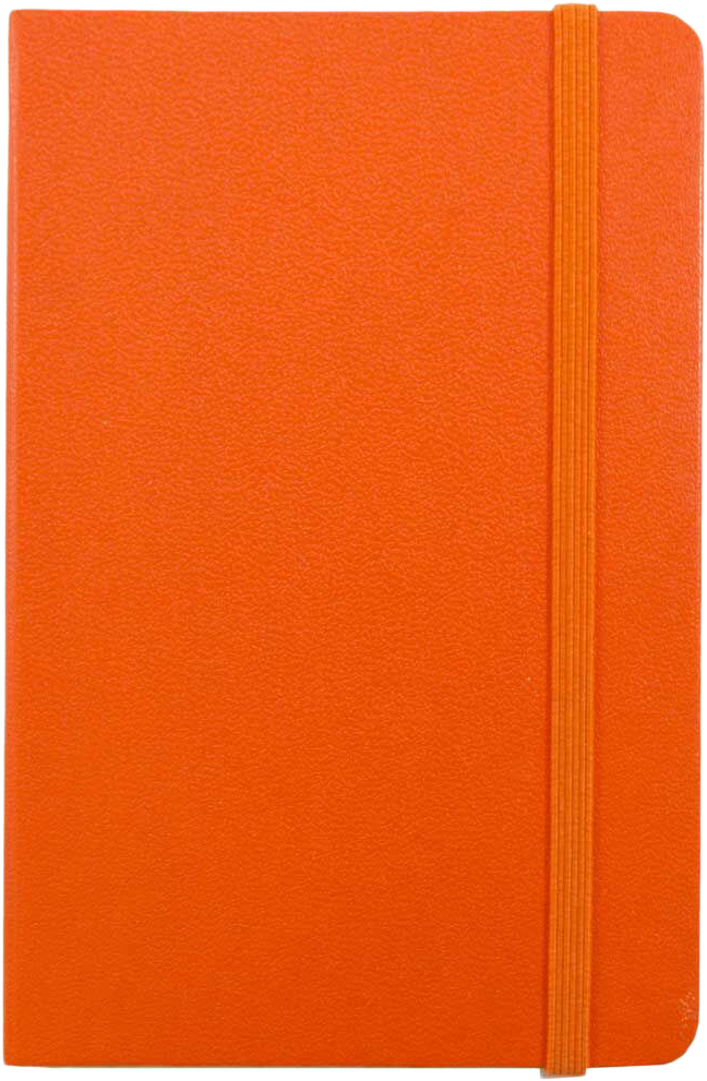 Sunburst Orange Travel Size 4 x 6 Notebooks (70 Dotted Pages)