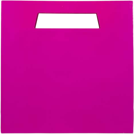 Fuchsia Large Glossy Gift Bags with Die-Cut Handles (15 x 15 x 5 1/2)