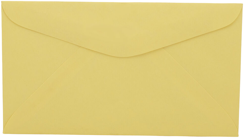 Pastel Canary Yellow 24lb #6 3/4 Regular Envelopes (3 5/8 x 6 1/2)