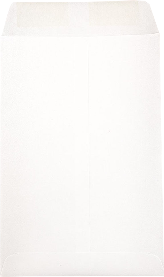 White 24lb 6 x 9 Open End Envelopes