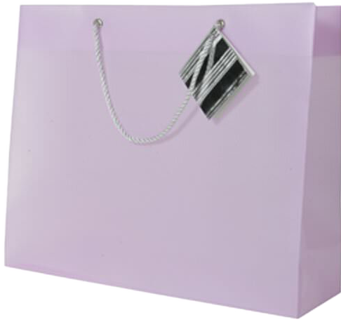 Lilac Large Opaque Shopping Bags (13 x 10 x 5)