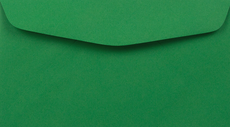 Holiday Green 24lb #6 3/4 Regular Envelopes (3 5/8 x 6 1/2)