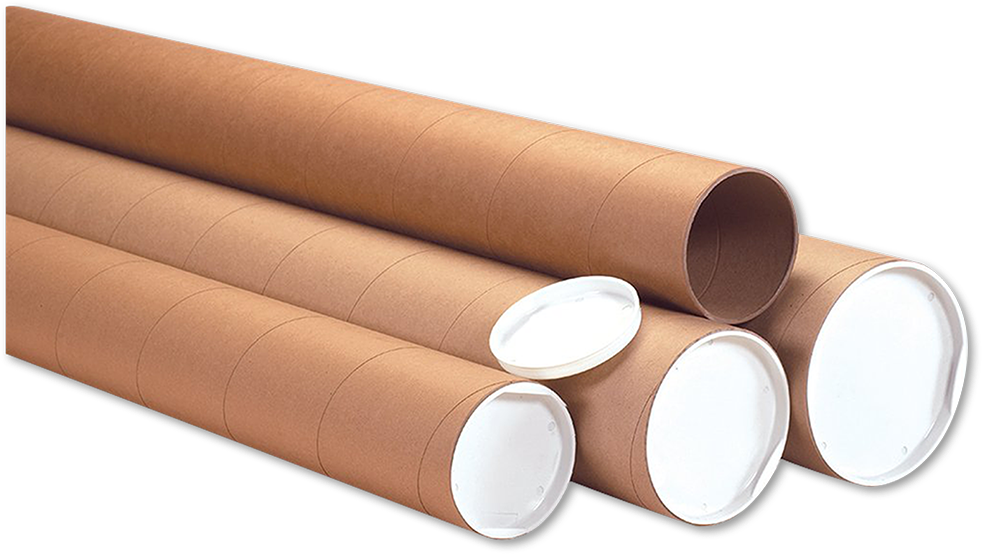 Brown 4 x 60 Heavy-Duty Mailing Tubes